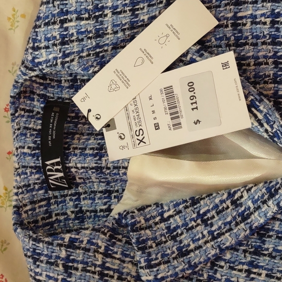 ZARA Blue Tweed Set - Picture 10 of 13